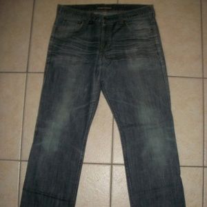 REVERB Tokyo Resin Wrinkle Mens Blue Jeans size 34